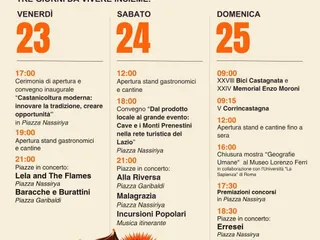 92ª Sagra della Castagna e dei Prodotti Tipici di Cave